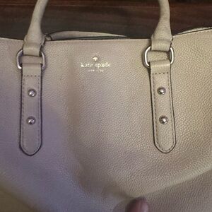 Kate Spade Cream pink Leather Tote Bag
